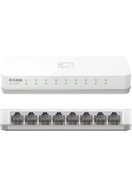 D-Lınk DES-1008C 10/100 Mbps 8 Port Ethernet Swıtch (4778)