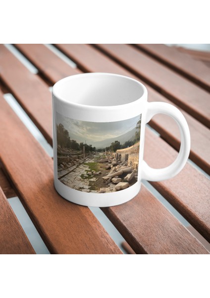 Nysa Antik Kenti Baskı Kupa Bardak Kahverengi Tabela fiyatları