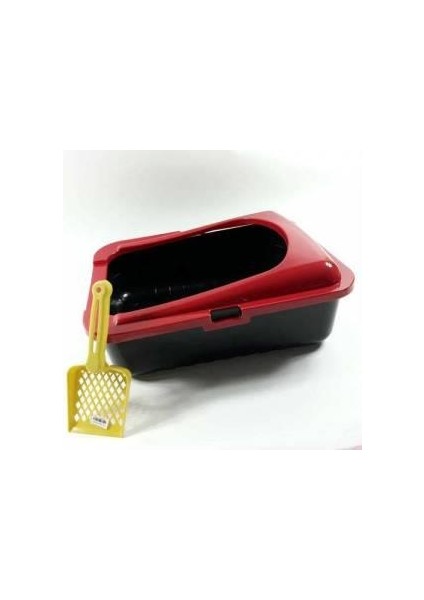 Lüx Kedi Kumluğu Kum Sıçraması Emniyetli Elekli Kürek Hediyeli