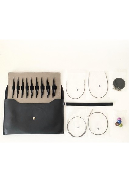 Değiştirilebilir Misina Bağlantılı Kısa Şiş Seti Karbonz Siyah Slim Çantalı fırsatları