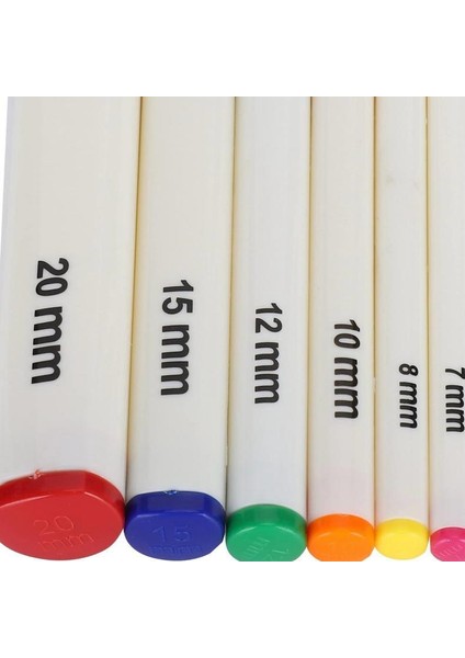 Plastik Renkli Büyük 6' Lı Büyük Numaralar Tığ Seti modelleri