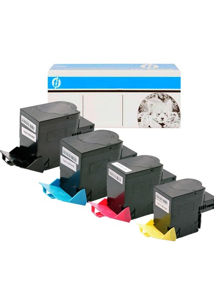 Lexmark CX510DTHE Muadil Toner 4 Renk Avantaj Paket 2500 Baskı