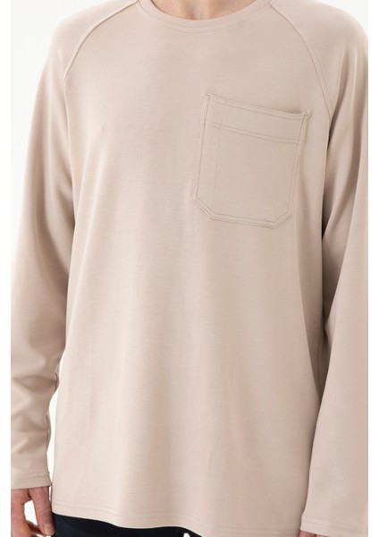 Erkek Bej Sweatshirt 50270814-VR011