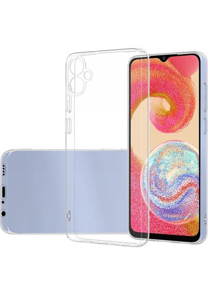 Samsung Galaxy A05 Uyumlu Kılıf 3D Kamera Korumalı Süper Şeffaf Esnek Renksiz Silikon Kapak