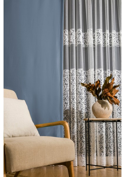 Blackout Karartma Pilesiz Ekstraforlu Düz Dikim Perde Tek Kanat V638 indirimleri