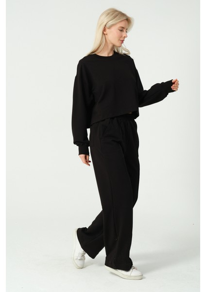 Maon Ikili Takım Oysh0 Crop Sweat Eşofman