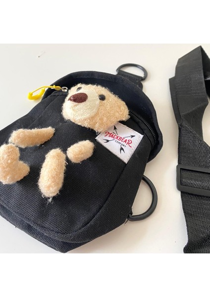 Mackbear Bear Cross Body Bag Çanta Çapraz Omuz Çantası Siyah fiyatları