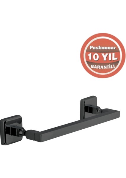 Paslanmaz Pirinç Kumru Kare Boru Uzun Havluluk 30CM Mat Siyah modelleri