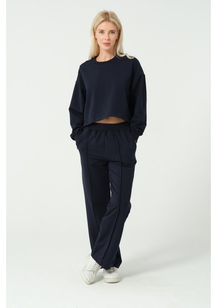 Maon Ikili Takım Oysh0 Crop Sweat Eşofman