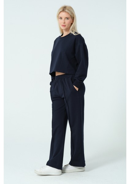 Maon Ikili Takım Oysh0 Crop Sweat Eşofman