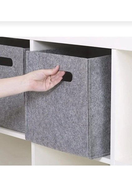Kalın Çok Amaçlı Keçe Organizer Dolap Içi Düzenleyici 30 x 30 cm