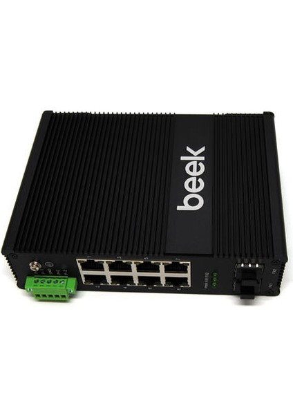 BN-ISW-1082PG 8 Port Gigabit 2 Port Sfp 1g 240W L2 Yönetilebilir Poe Endüstriyel Switch