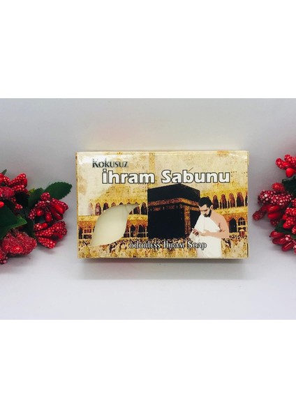 Kokusuz Ihram Sabunu 100 gr. (Saç ve Cilt Için)-Odorless Ihram Soap