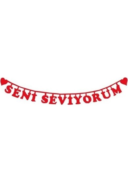 Seni Seviyorum Keçe Yazı