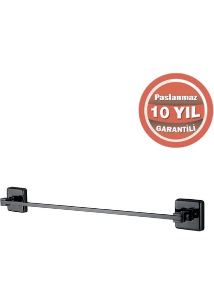 Paslanmaz Pirinç Kumru Uzun Havluluk 50CM Mat Siyah