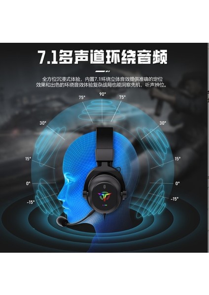 G4000 Mikrofonlu 7.1 Rgb Oyuncu Gaming Kulaklık Siyah-Beyaz