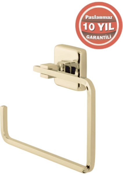 Paslanmaz Pirinç Kumru Kare Havluluk Altın Sarı Gold