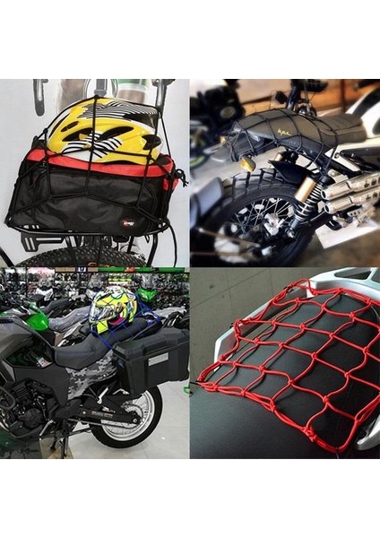 Motosiklet Kask Filesi Siyah