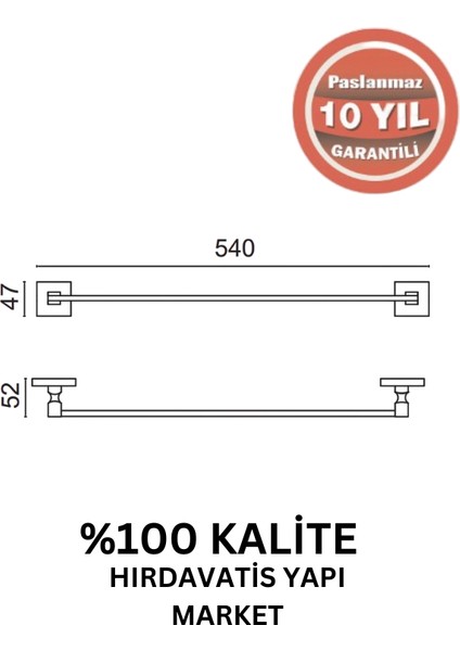 Paslanmaz Pirinç Kumru Uzun Havluluk 60CM Altın Sarı Gold fiyatları