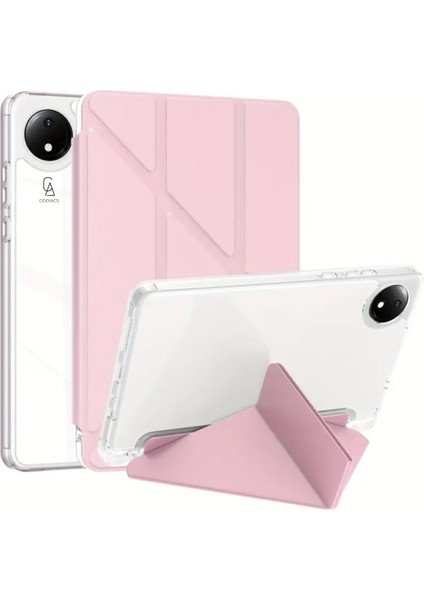 Xiaomi Redmi Pad Se 8.7 Inç Uyumlu Kılıf 3 Farklı Stand Kalemlikli Tri Folding Tablet Kılıfı