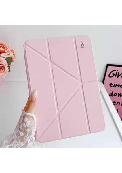 Xiaomi Redmi Pad Se 8.7 Inç Uyumlu Kılıf 3 Farklı Stand Kalemlikli Tri Folding Tablet Kılıfı