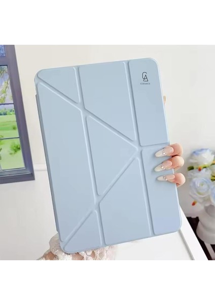 Xiaomi Redmi Pad Se 8.7 Inç Uyumlu Kılıf 3 Farklı Stand Kalemlikli Tri Folding Tablet Kılıfı
