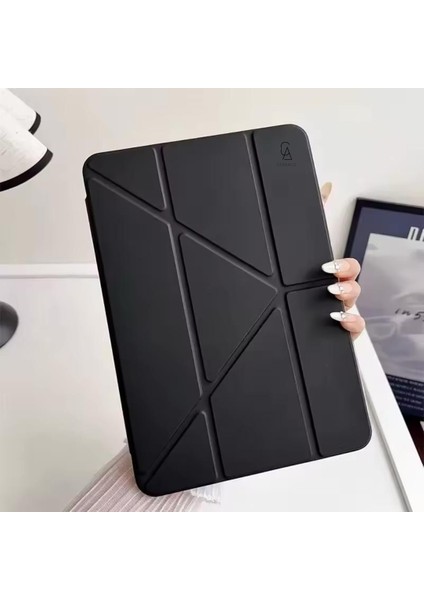 Xiaomi Redmi Pad Se 8.7 Inç Uyumlu Kılıf 3 Farklı Stand Kalemlikli Tri Folding Tablet Kılıfı
