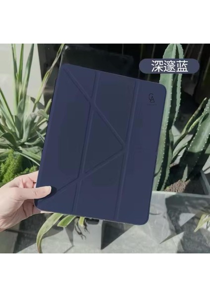 Xiaomi Redmi Pad Se 8.7 Inç Uyumlu Kılıf 3 Farklı Stand Kalemlikli Tri Folding Tablet Kılıfı