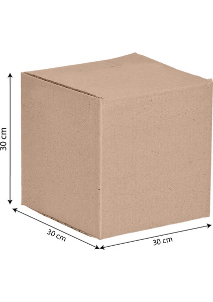 30 x 30 x 30 Çift Oluklu Koli - 15 Adet - Koli - Kutu -Ambalaj Paketleme- Kargo Kolisi - Kutumarketim