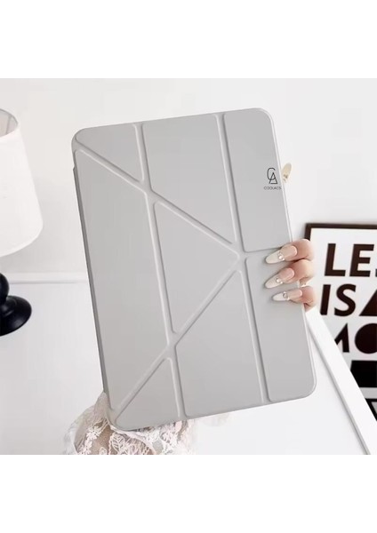 Xiaomi Redmi Pad Se 8.7 Inç Uyumlu Kılıf 3 Farklı Stand Kalemlikli Tri Folding Tablet Kılıfı