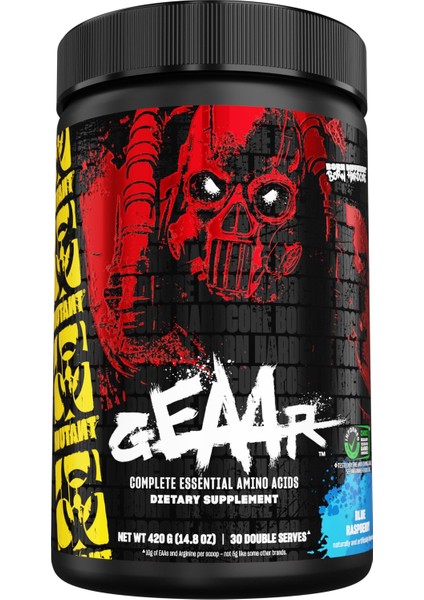 Geaar - 9.4g Of Eaa Amino Powder + Arginine, 7g Bcaas, 4g Leucine, Electrolytes