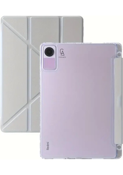 Xiaomi Redmi Pad Se 8.7 Inç Uyumlu Tri Fold Kalemlikli Tablet Kılıfı Ekran Koruyucu Kalem Seti