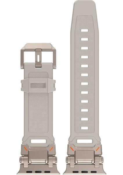 Apple Watch Ultra 49MM KRD-101 Titanyum Metal Başlıklı Silikon Kordon fiyatları