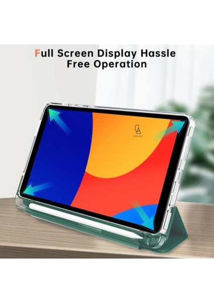 Xiaomi Redmi Pad Se 8.7 Inç Uyumlu Kılıf 3 Farklı Stand Kalemlikli Tri Folding Tablet Kılıfı