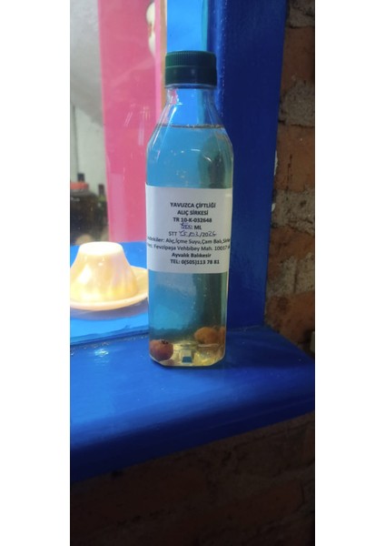 El Yapımı Doğal Fermente Alıç Sirkesi 500 ml