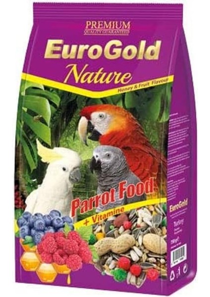 Ballı ve Meyveki Karışık Papağan Yemi, Doğal İçerik, 750 gr