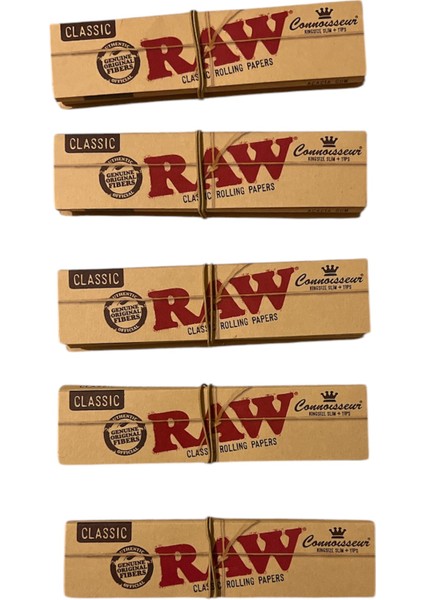 5 Adet Raw Zıvana King Size Slim Kağıt