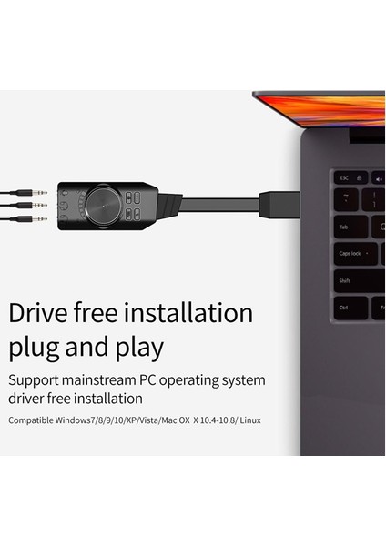 USB Harici Ses Kartı 7.1 Dönüştürücü Plextone Gs3 Pubg Lol Mikrofon Destekli