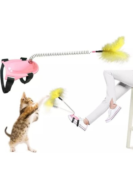 Tineke Yaylı Kedi Ayak Oyun Oltası 1 Adet
