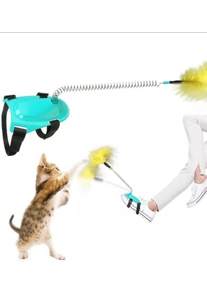 Tineke Yaylı Kedi Ayak Oyun Oltası 1 Adet