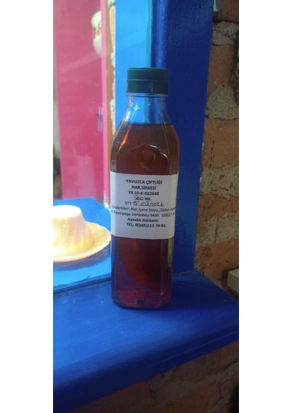 El Yapımı Doğal Fermente Nar Sirkesi 500 ml