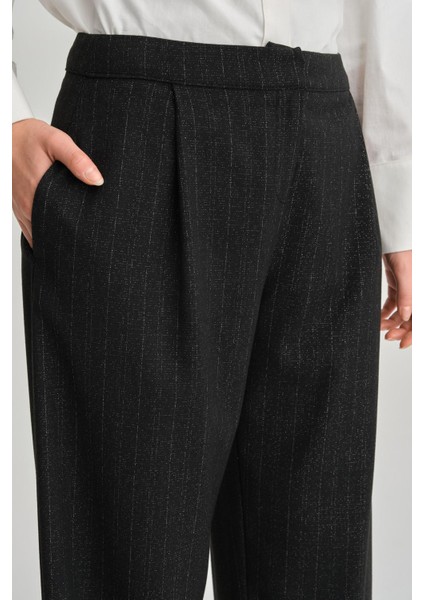 Simli Pantolon 24K2714 Siyah