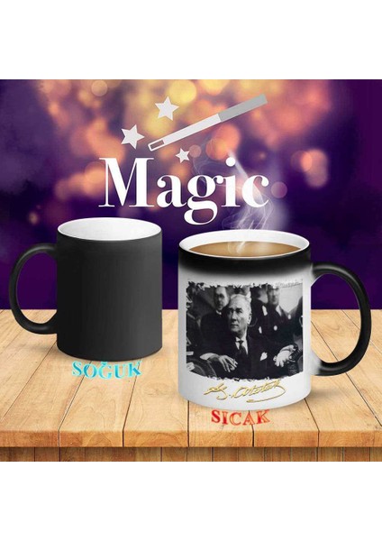 Atatürk'ün Koltukta Oturması Sihirli Kupa BARDAK-ATATURK1121 fiyatları