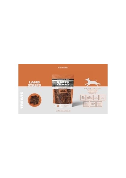 Baffs Naturals Kuzu Et Çubuk 100% Doğal Köpek Ödül Maması 100 gr (100 gr x 1 Adet)