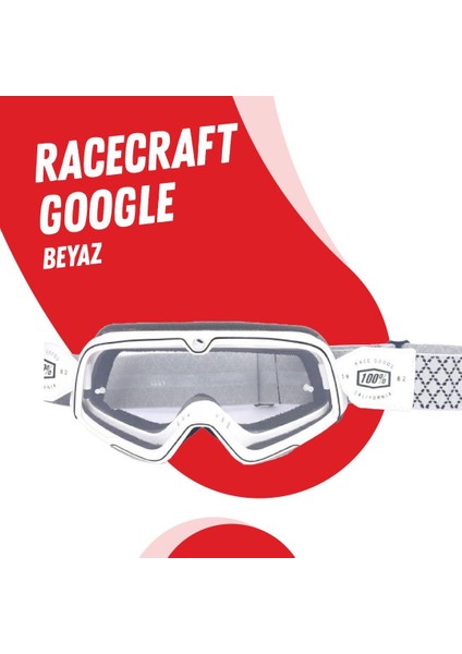 Racecraft Beyaz Goggle