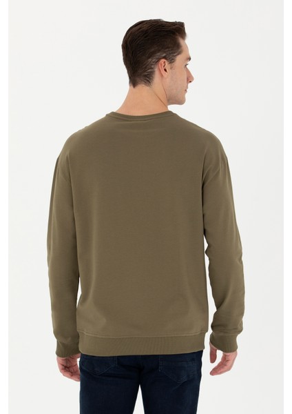 Erkek Haki Sweatshirt 50270739-VR027