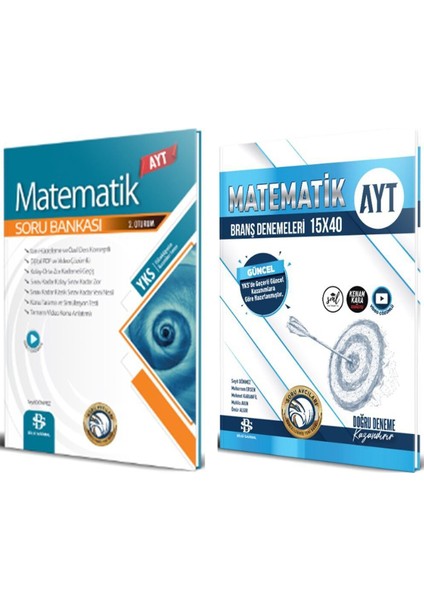 Ayt Matematik Soru Bankası ve Deneme Seti 2 Kitap