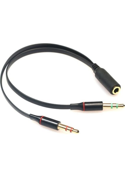 Kulaklık Mikrofon 3.5mm Çevirici Ayırıcı Switch Splitter