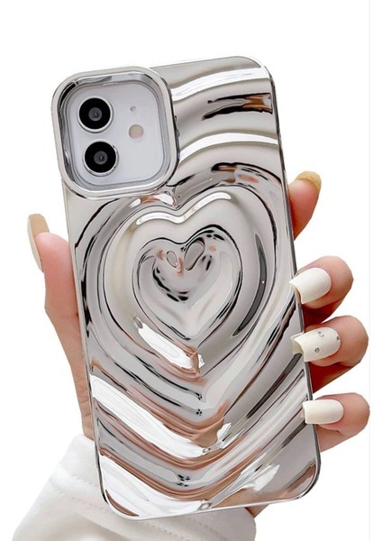 Iphone 12/12 Pro Uyumlu Metalik Renkli Charm Bileklikli Silikon Kılıf