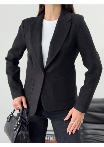 Kadın Blazer Ceket Tek Düğmeli Cep Detaylı Astarlı fırsatları